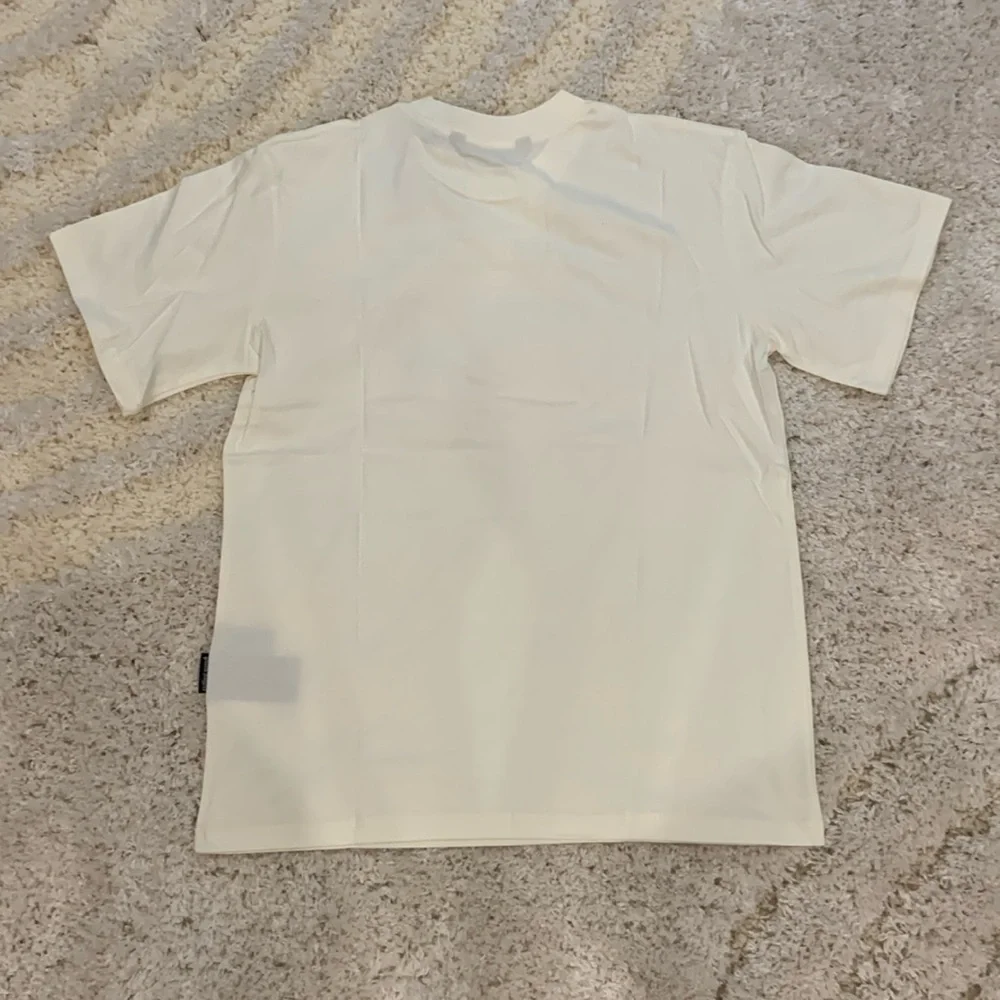 Palm Angels PA Rhinestones Logo White T-Shirt Mens Size Large